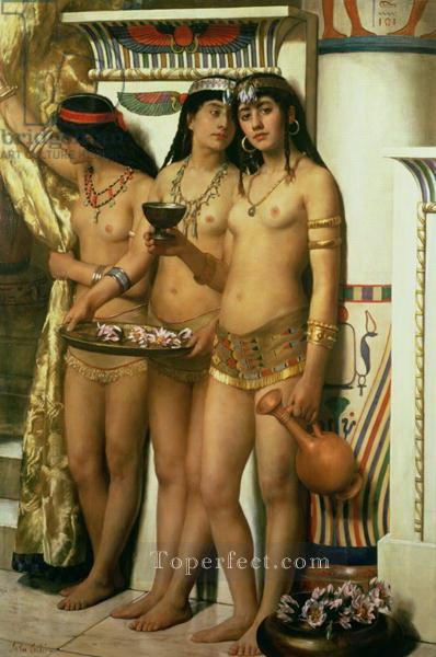 ファラオの侍女 1883 2 ジョン・コリアー クラシック ヌード油絵